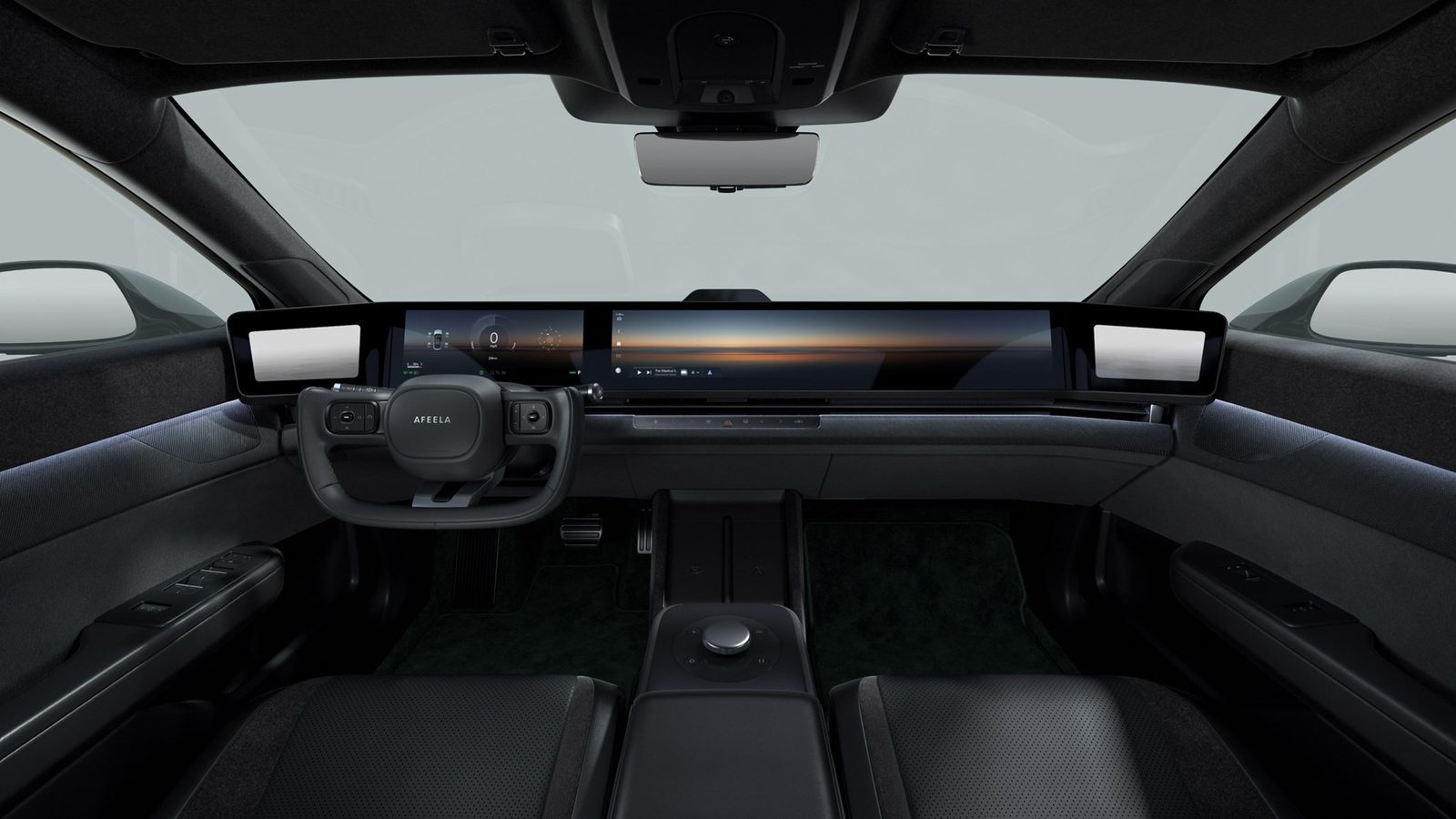 Afeela 1 2026 — главное фото модели, интерьер, передняя панель, рынок Global / EV Query only
