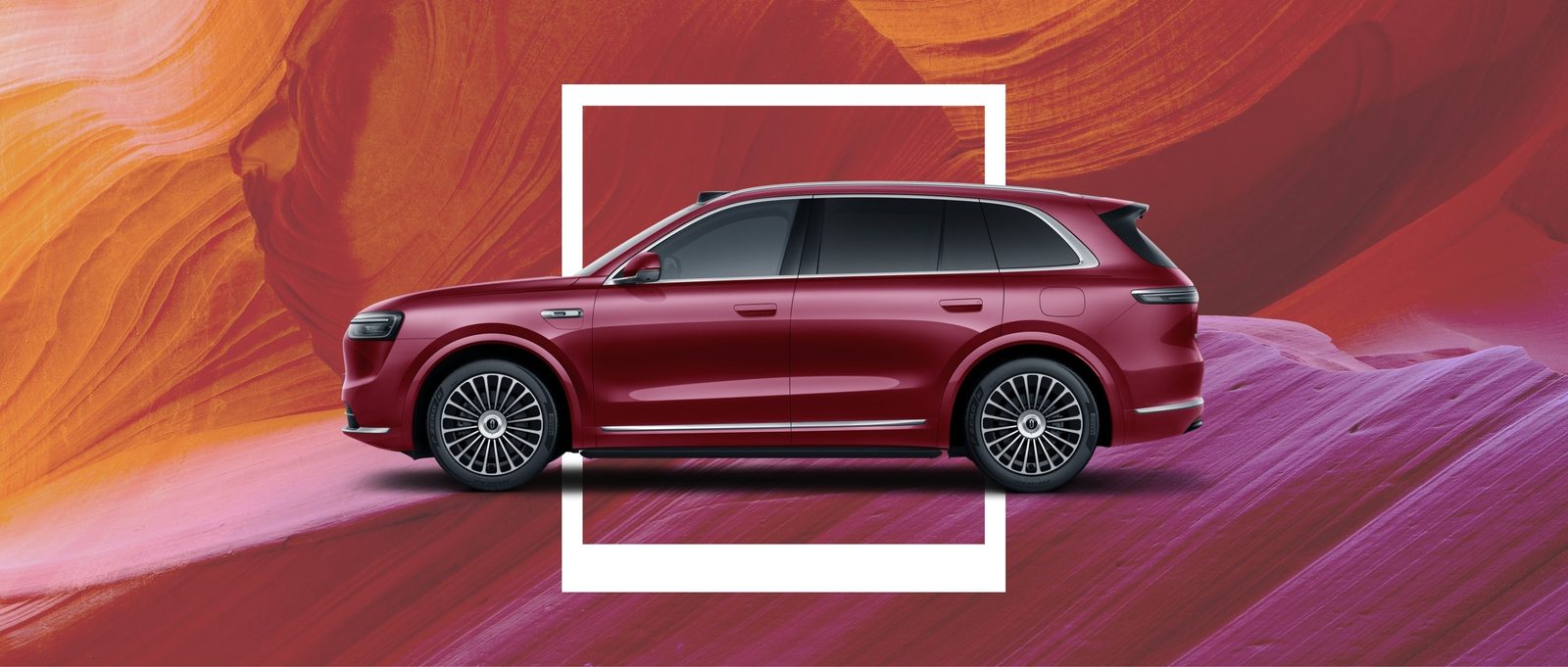 AITO M7 EREV 2026 — экстерьер, side profile red, рынок china