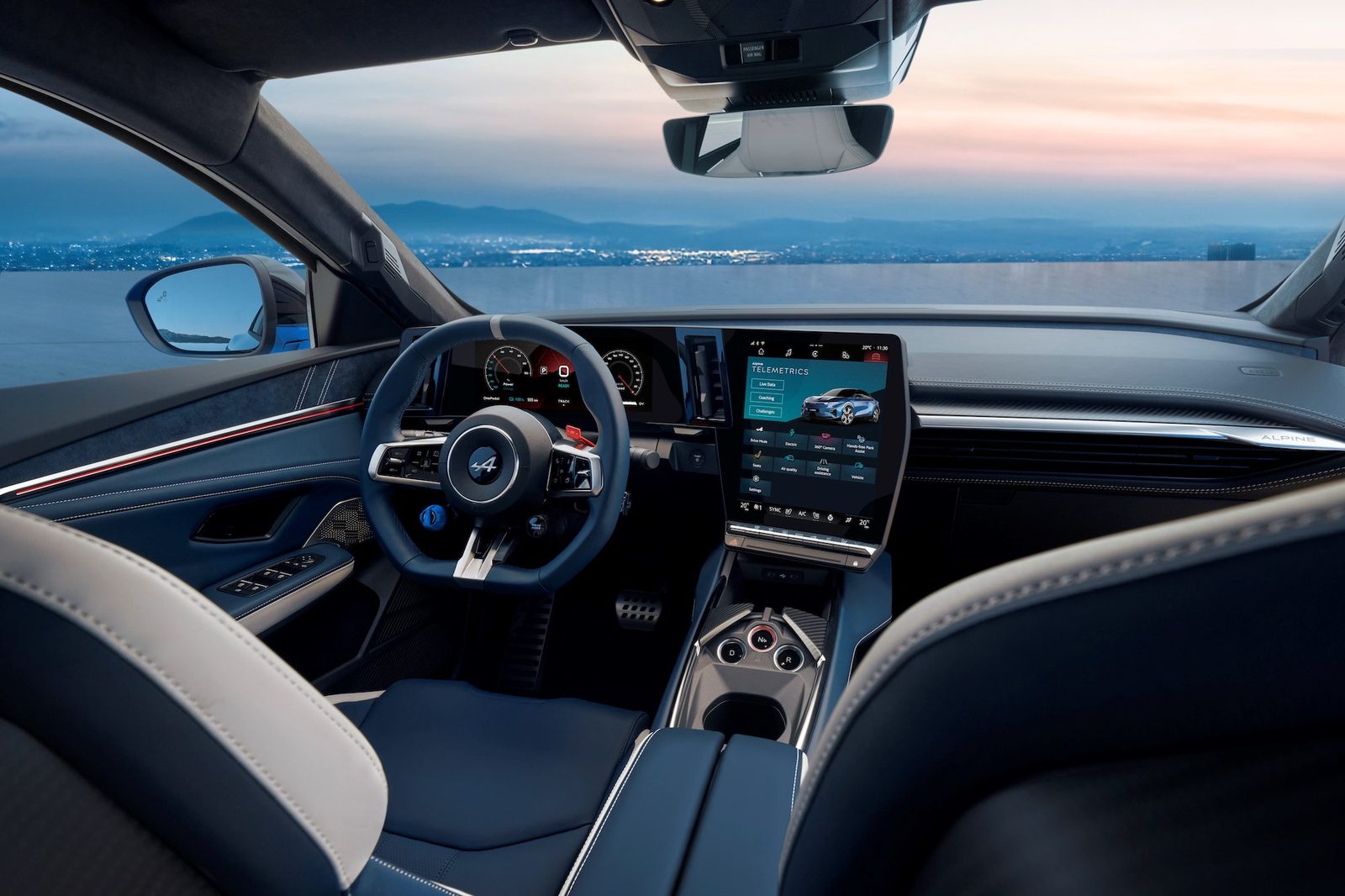 Alpine A390 2025 — главное фото модели, интерьер, передняя панель, рынок Global / EV Query only