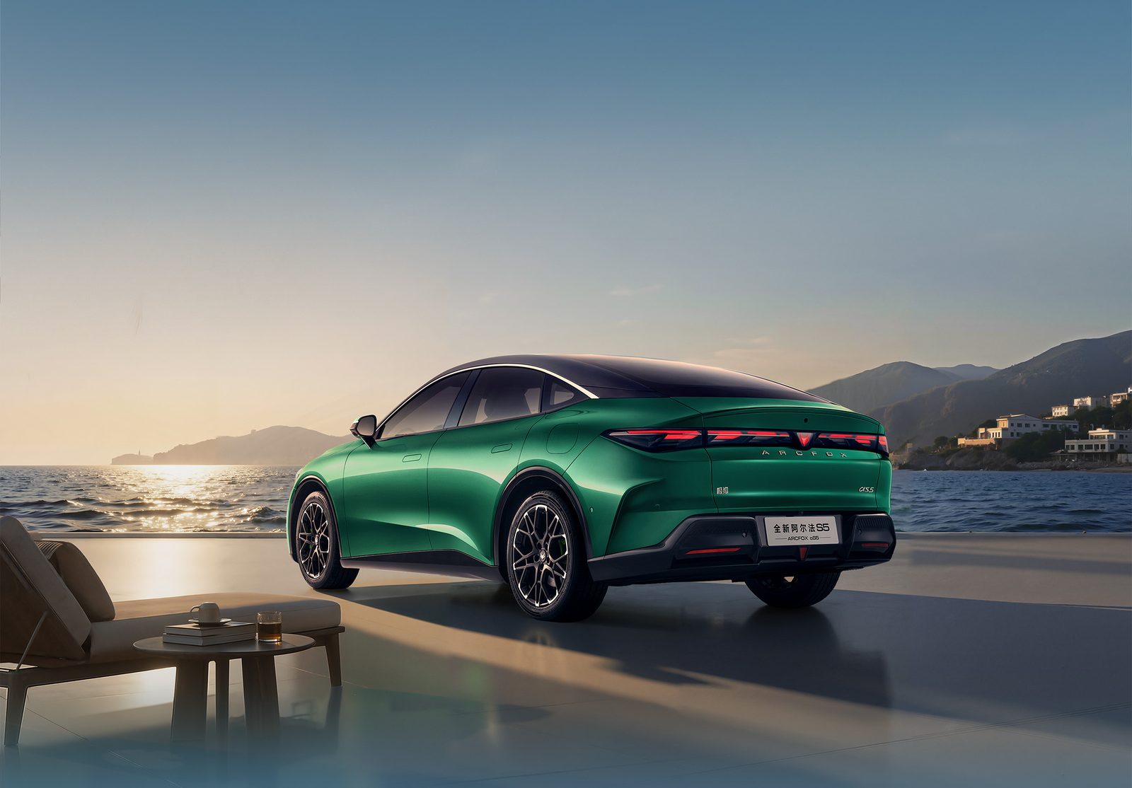 Arcfox Alpha S5 EV 2026 - exterior, rear three-quarter view, China market