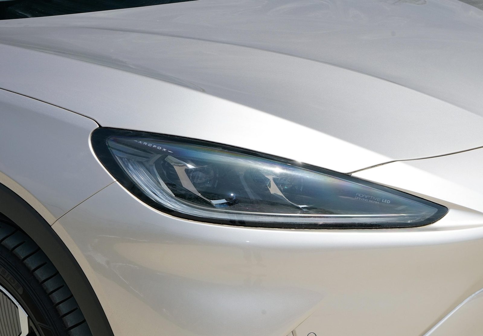 Arcfox Alpha S6 2025 - exterior, headlight detail, China market