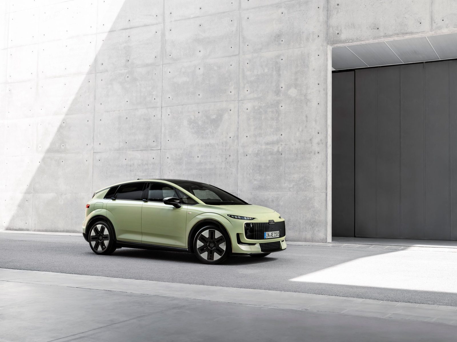 Audi A2 e-tron 2026 - exterior, front three-quarter view, Europe announced market