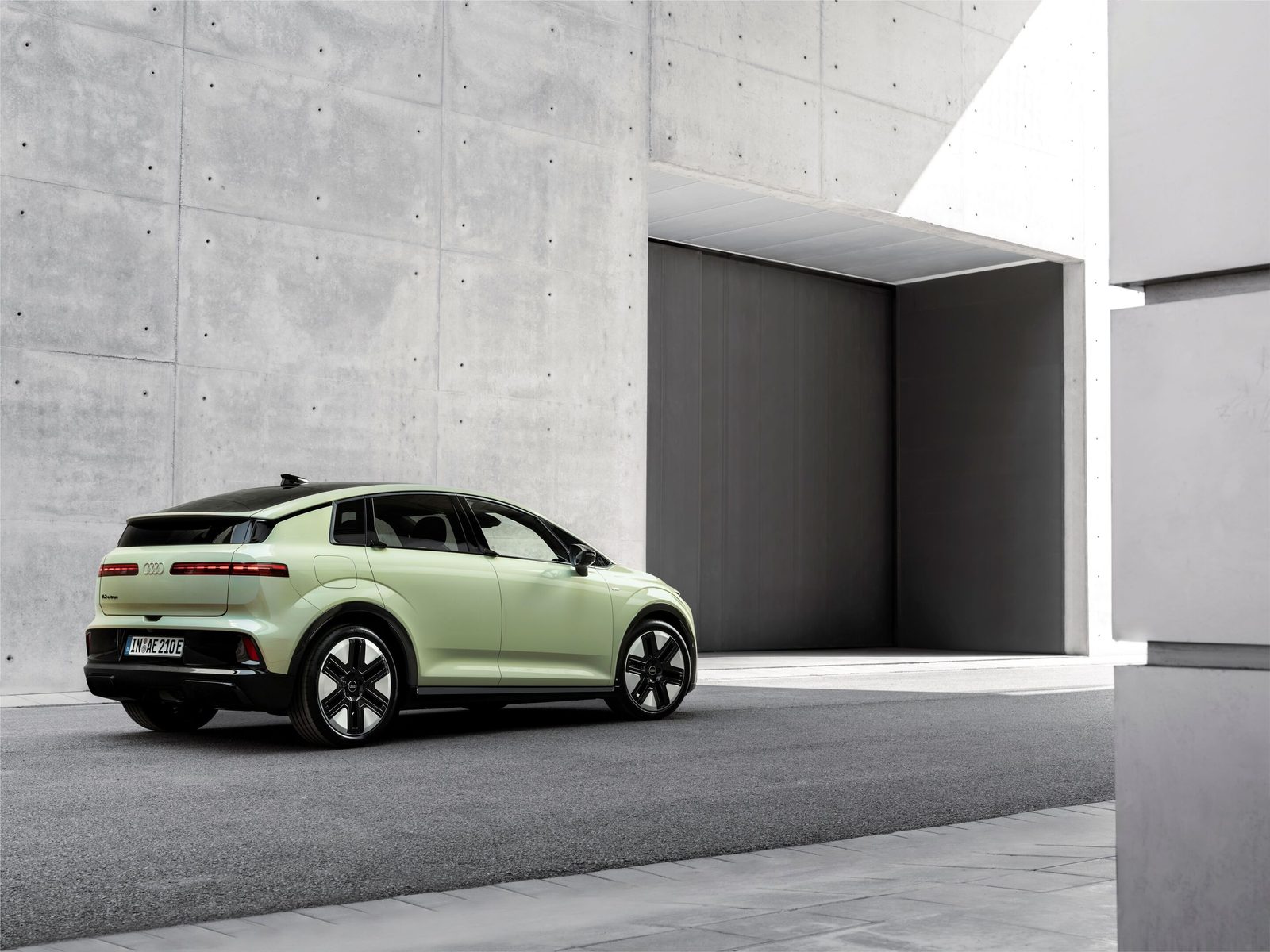 Audi A2 e-tron 2026 - exterior, rear three-quarter view, Europe market