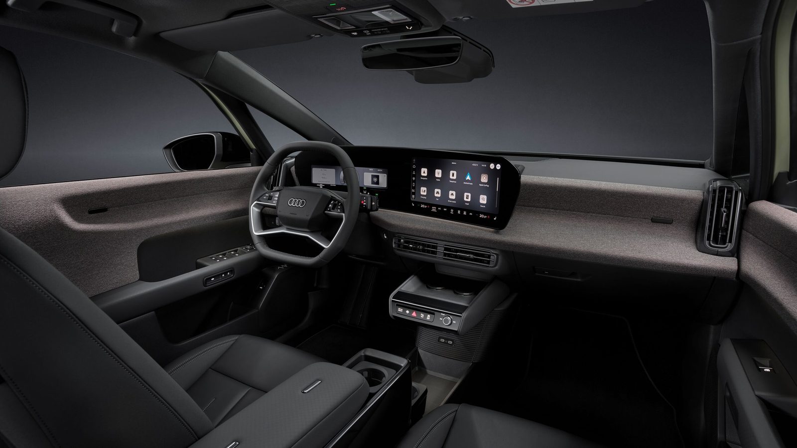 Audi A2 e-tron 2026 - main model photo, interior, dashboard and screen, Europe announced market