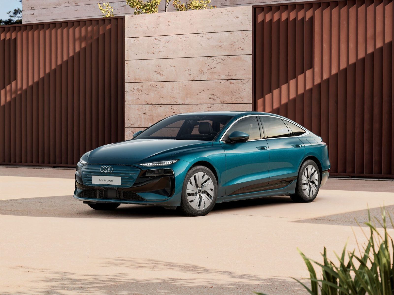 Audi A6 Sportback e-tron 2024 — экстерьер, вид сбоку, рынок Global / EV Query only