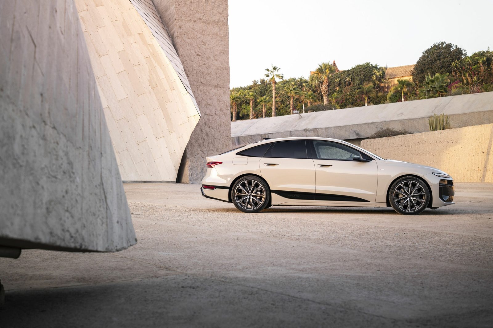 Audi A6 Sportback e-tron 2024 - exterior, side view, Global / EV Query only market