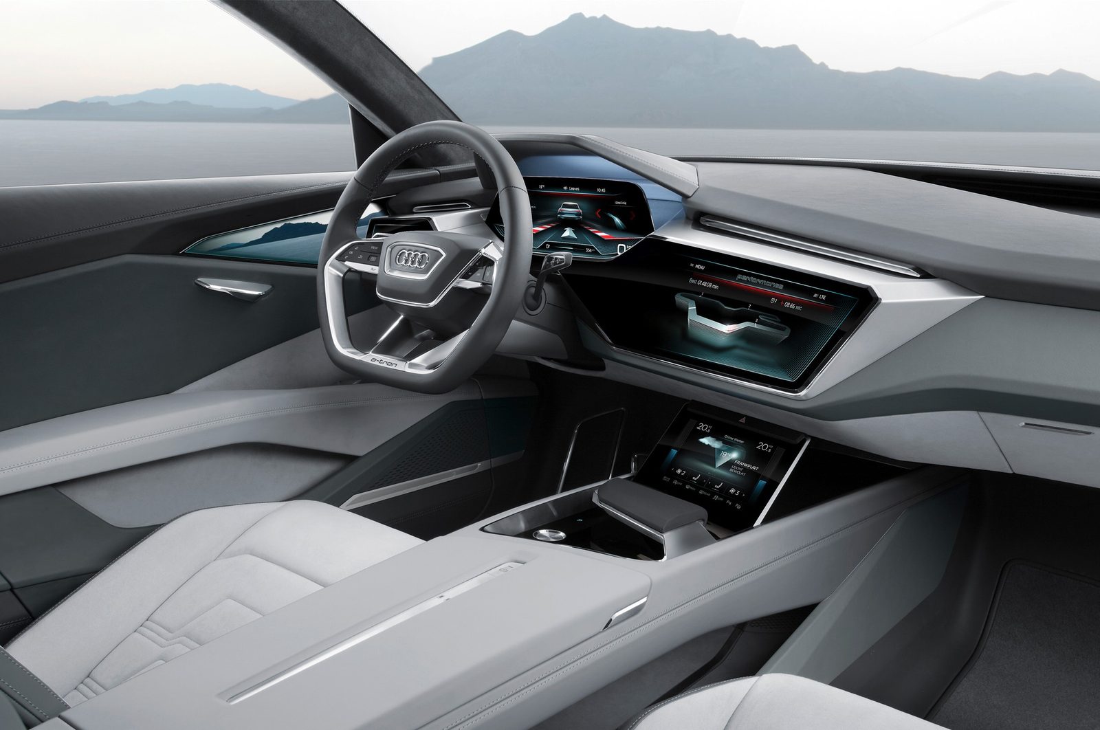 Audi Q6 e-tron Global 2024 — интерьер, detail, рынок Global / EV Query only