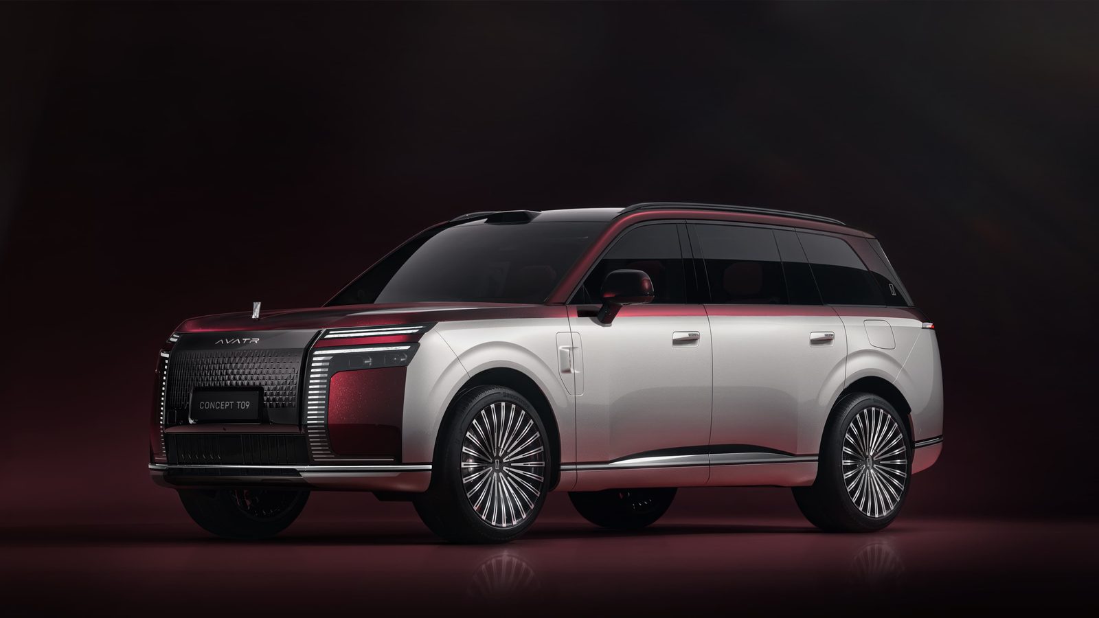 Avatr T09 PHEV 2026 - exterior, front side profile, Global concept premiere market