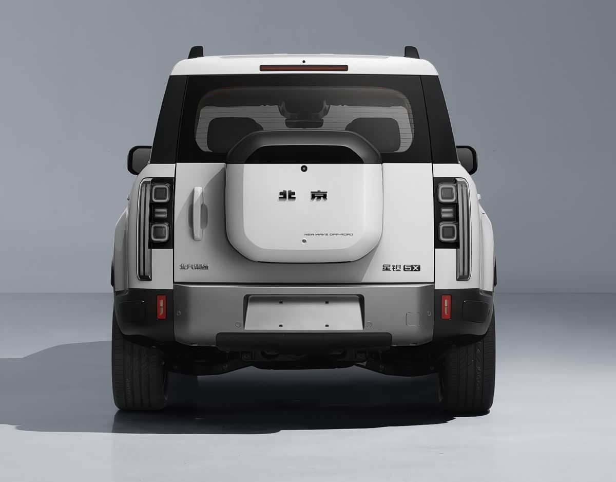 BAIC / Beijing Xingtan 5X EV / PHEV 2026 - exterior, rear studio, China 2026 debut / MIIT EV and PHEV reference market
