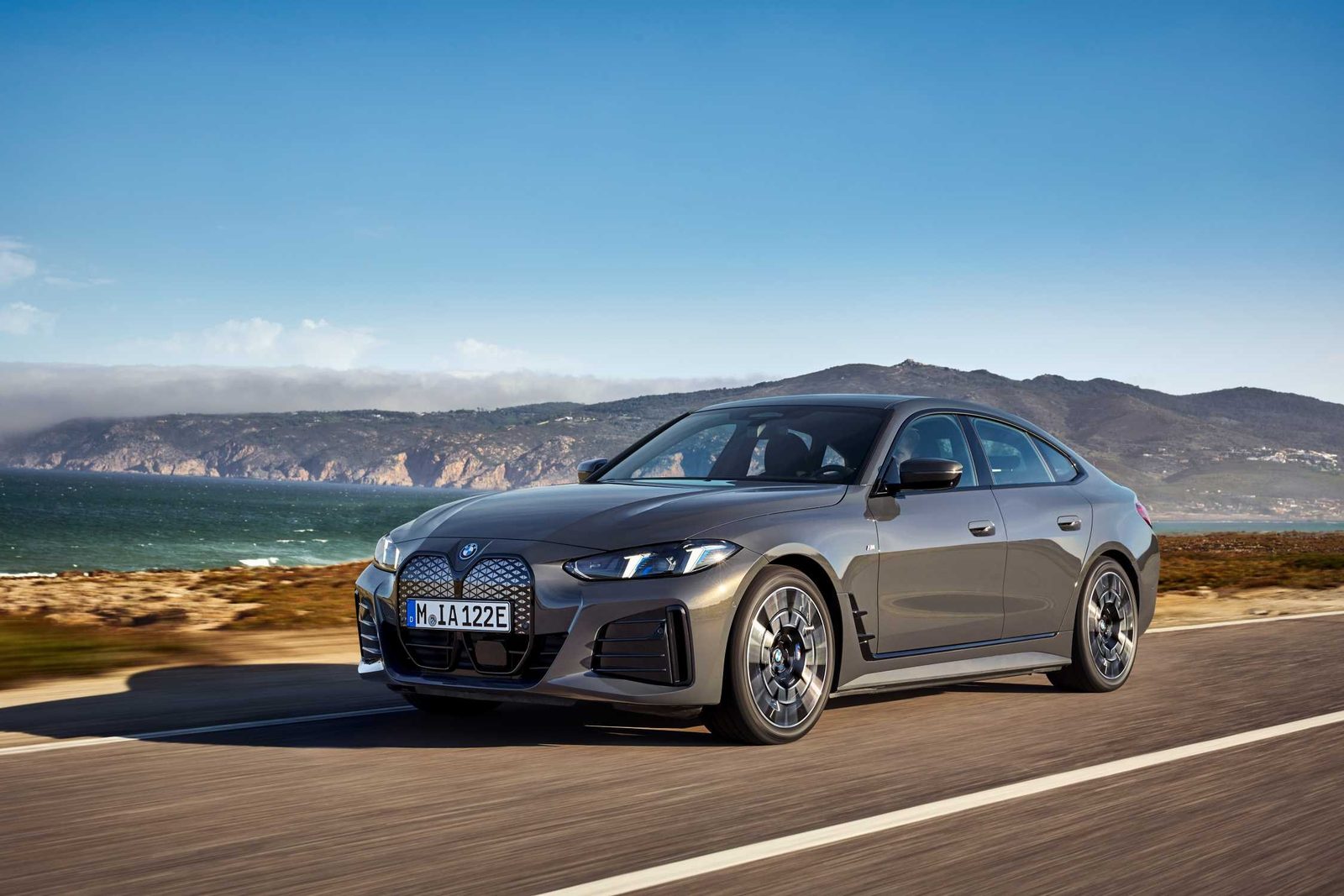 BMW i4 Global 2025 - exterior, side view, Global market