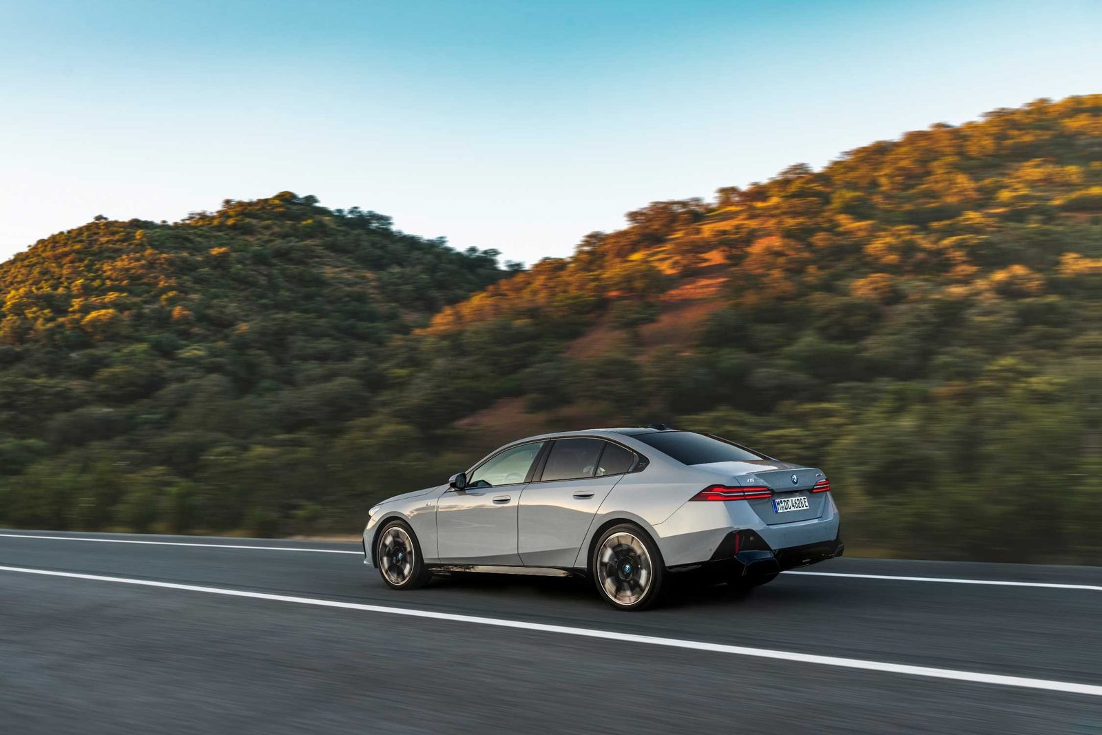 BMW i5 Global 2023 - exterior, rear three-quarter view, Global market