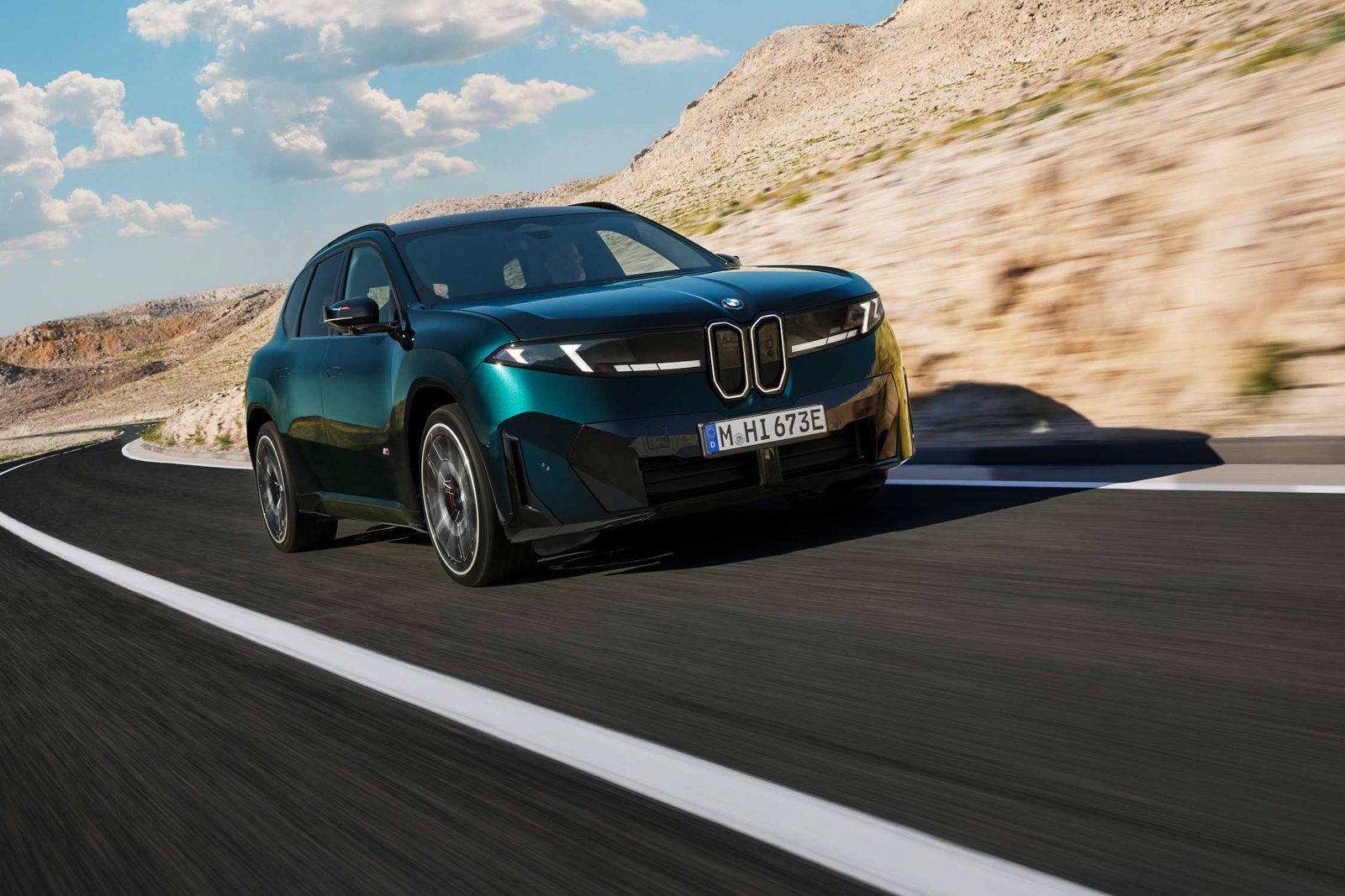BMW iX3 M60 xDrive Global 2027 - main model photo, exterior, front three-quarter view, global NA5 M60 market