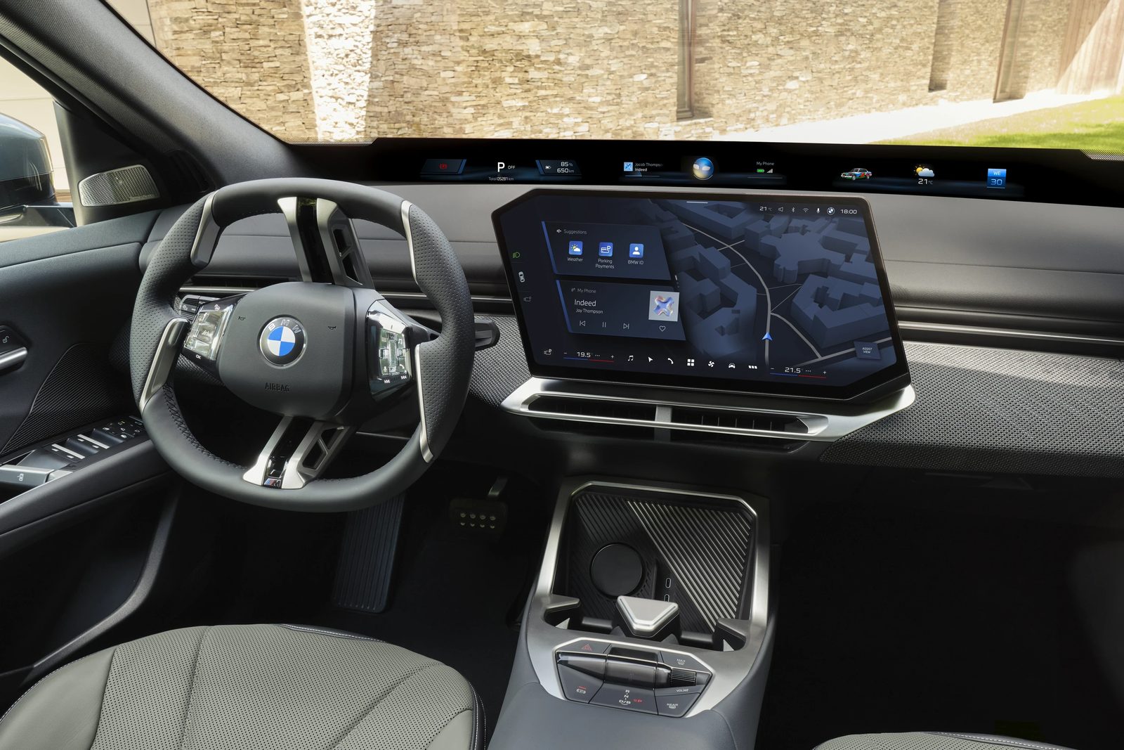 BMW iX4 Neue Klasse Global 2027 - interior, driver display lhd, Europe market