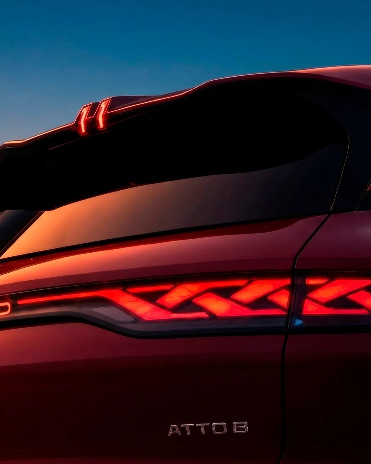 BYD ATTO 8 EV Europe 2027 - exterior, rear light detail