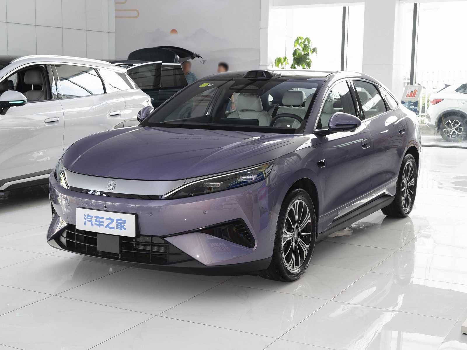 BYD Qin Max EV / DM-i 2026 - exterior, front 3q purple retail, china market