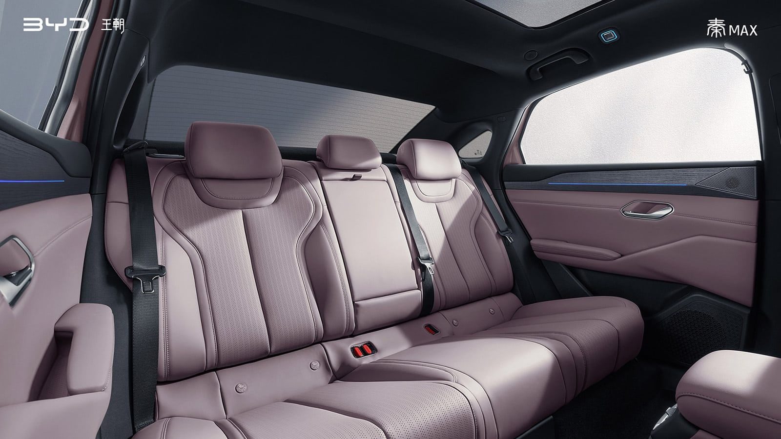 BYD Qin Max EV / DM-i 2026 - interior, rear seats, China pre-launch/reference market