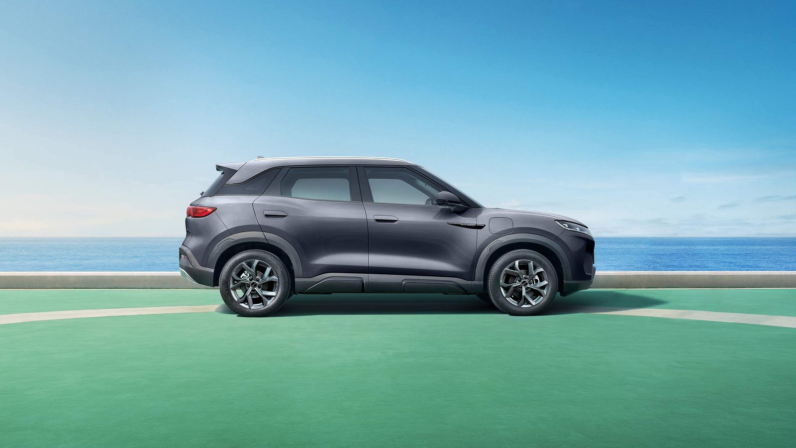 BYD Yuan UP EV 2024 — экстерьер, вид сбоку, рынок official_regional