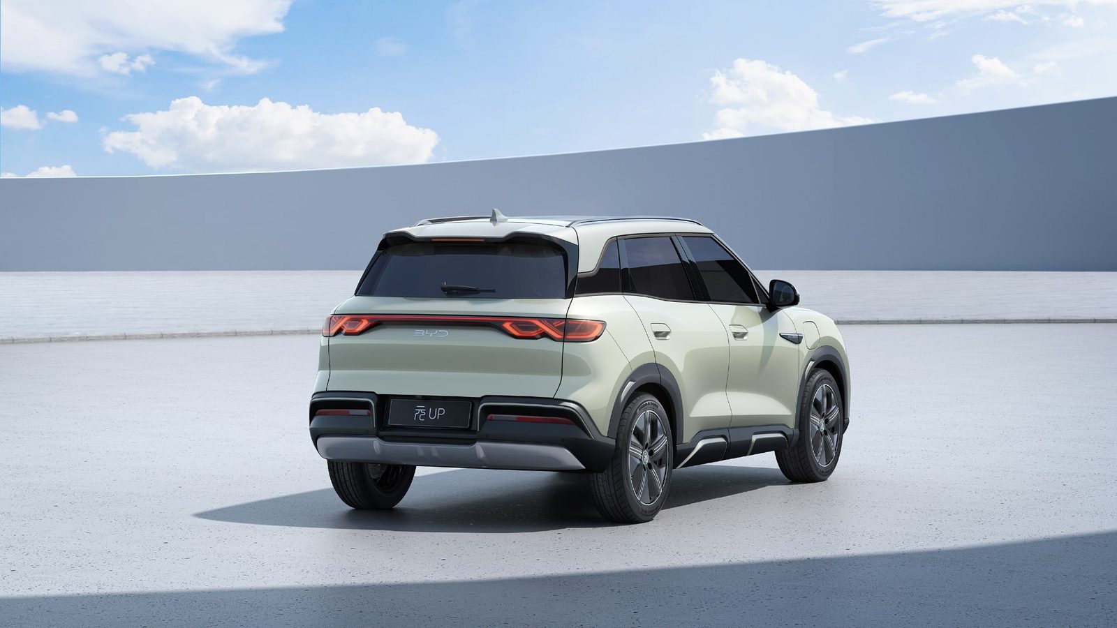 BYD Yuan UP EV MY2027 2026 - exterior, rear three-quarter view