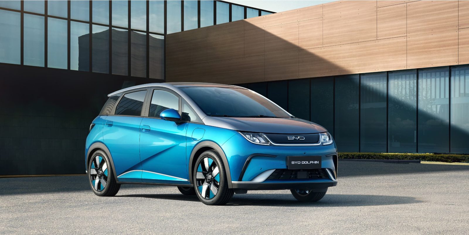 BYD Dolphin EV 2021 - exterior, front three-quarter view, Europe market