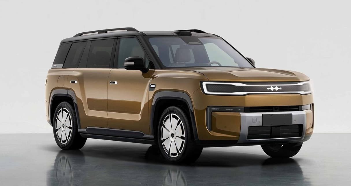 BYD Fang Cheng Bao Tai 9 PHEV 2026 - exterior, front three quarter studio, China 2026 reveal / PHEV market