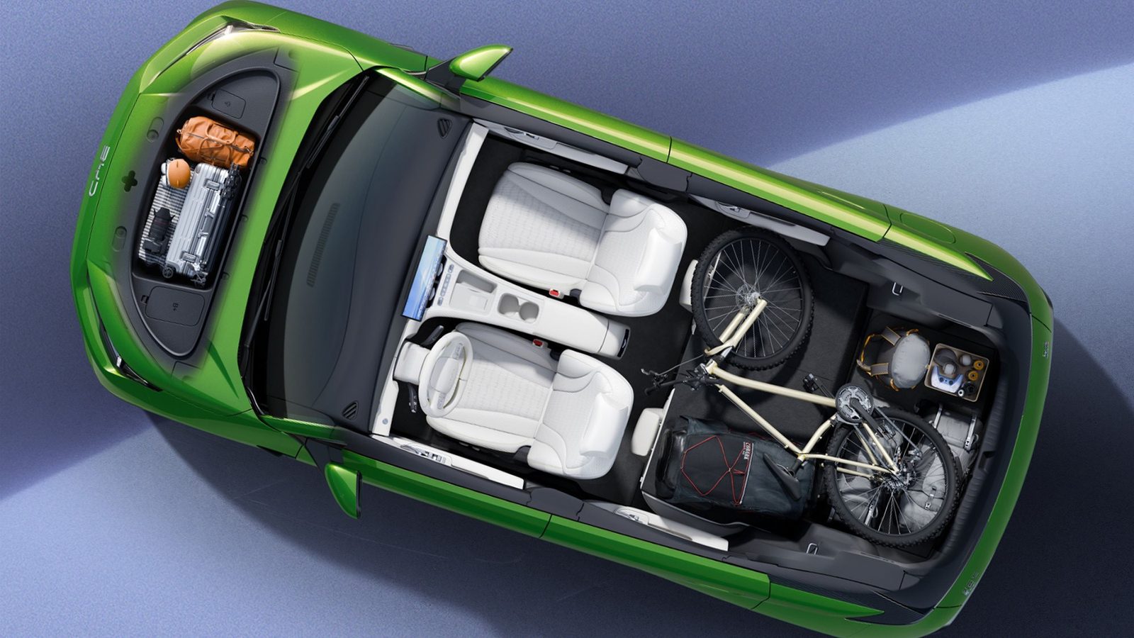 BYD Seagull Second Generation 2026 - interior, cabin storage cutaway, China market