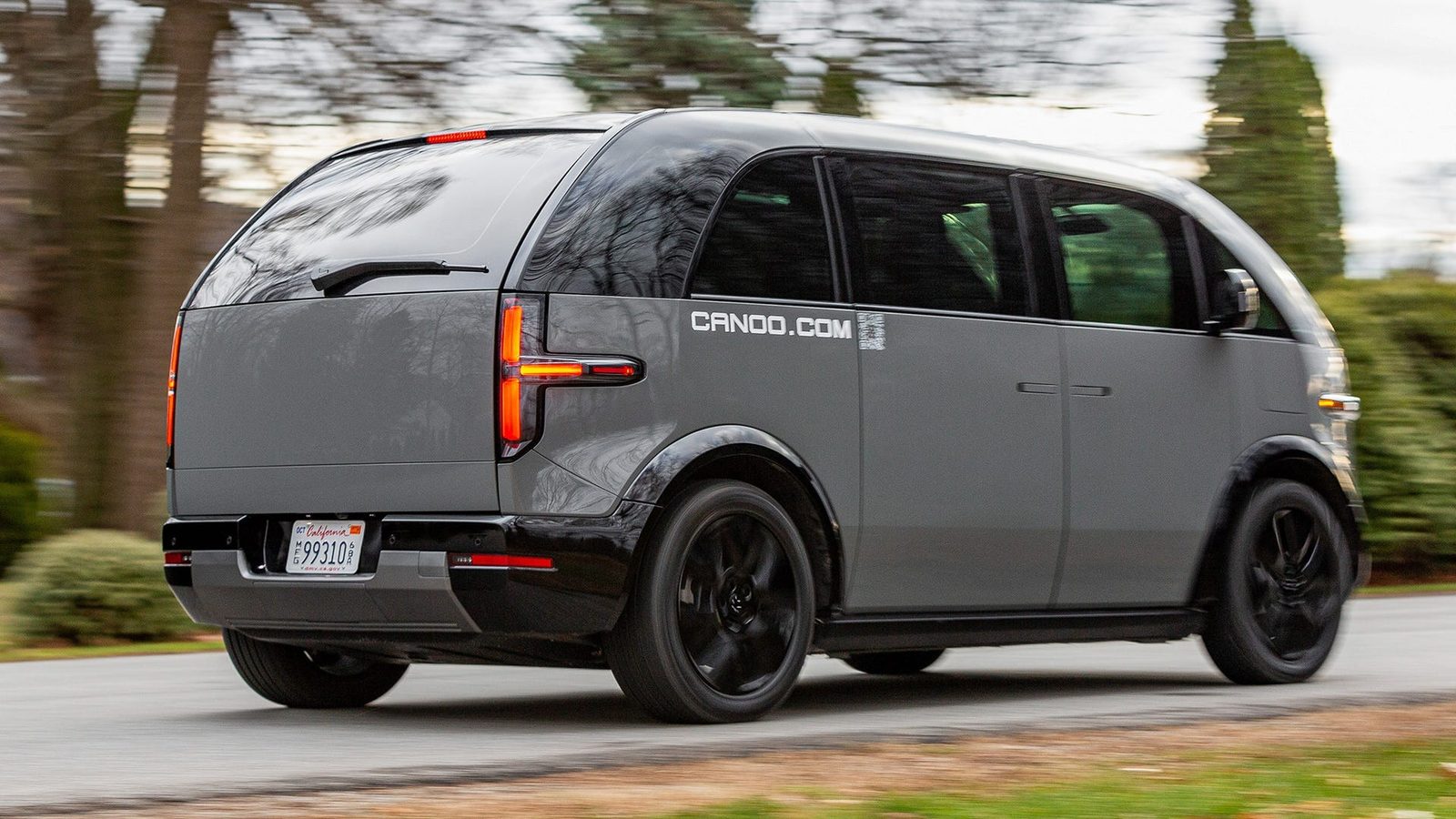 Canoo Lifestyle Vehicle 2022 - exterior, rear 3q dynamic, us_archive_reference market