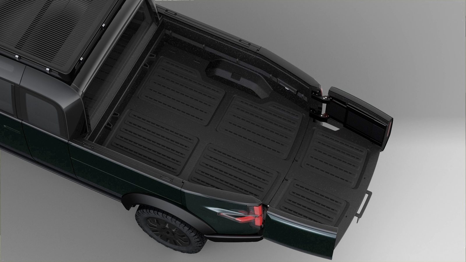 Canoo Pickup Truck 2023 - exterior, bed extension top, US cancelled concept/reference market