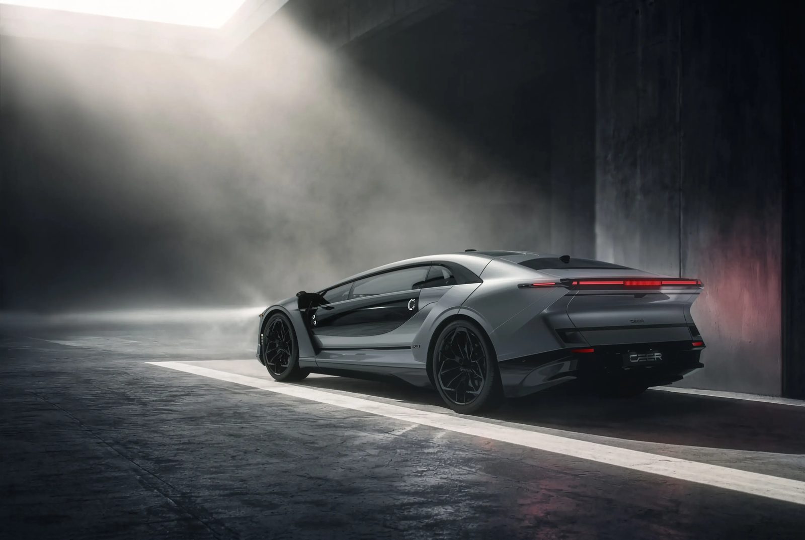 CEER EXOBOT Sedan 2026 - exterior, rear 3q studio