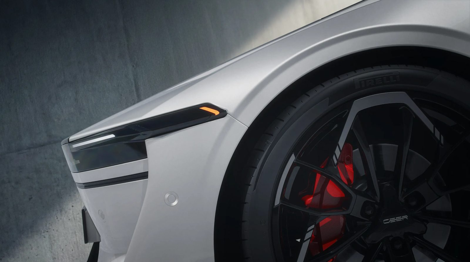 CEER EXOBOT Sedan 2026 - exterior, wheel and front detail