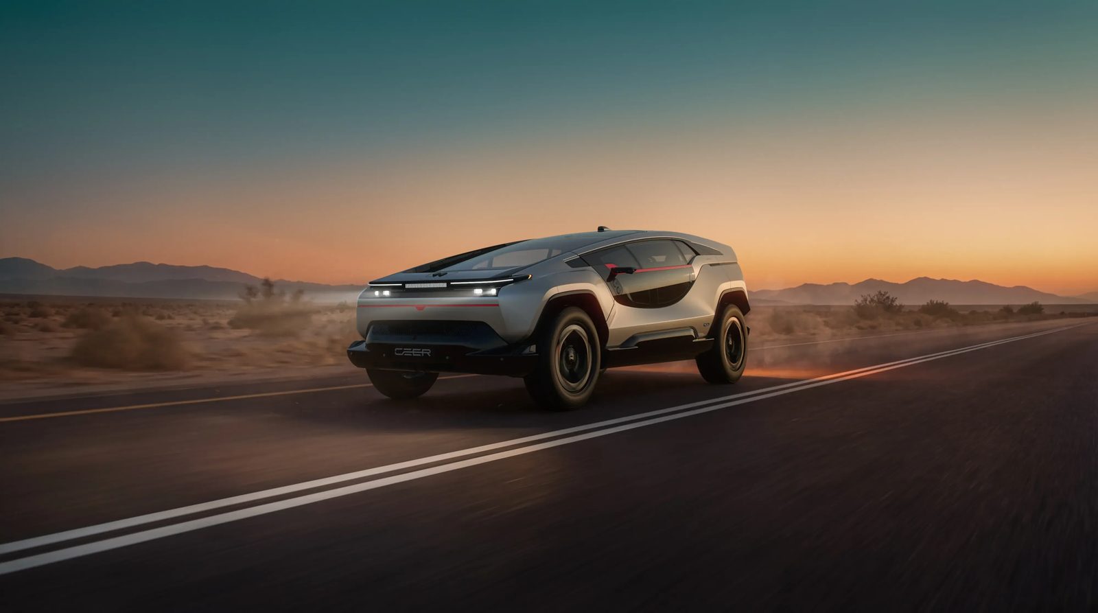 CEER EXOBOT SUV 2026 - exterior, front 3q road