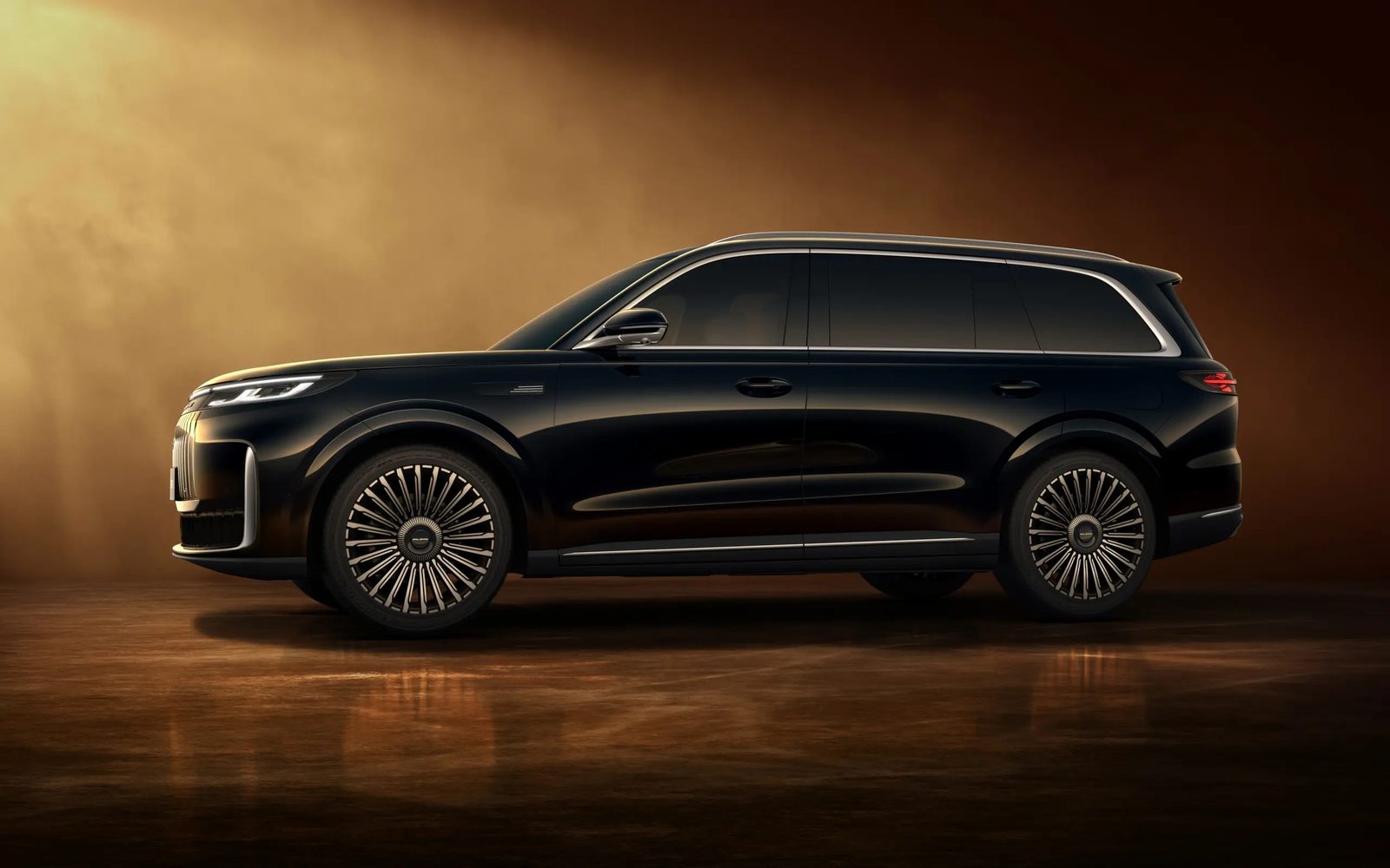 Chery Group ESTEO Exlantix ET8 2026 - exterior, side profile black studio, Russia announced/watchlist market