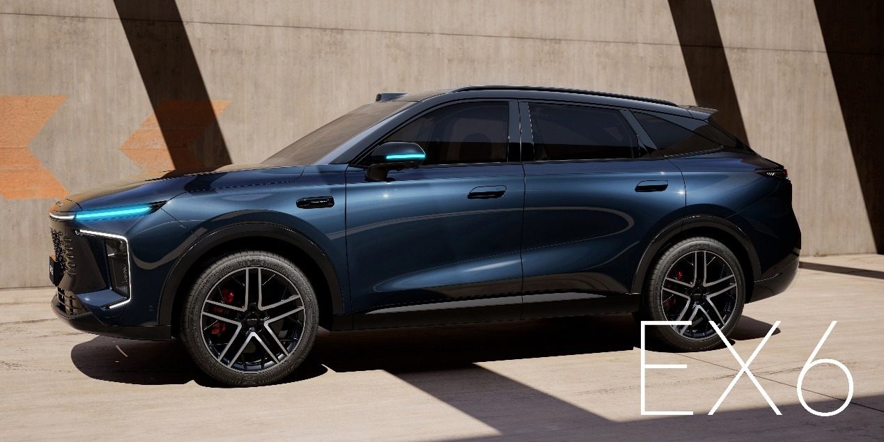 Chery Group Exeed EX6 2026 - exterior, side view, China announcement reference market