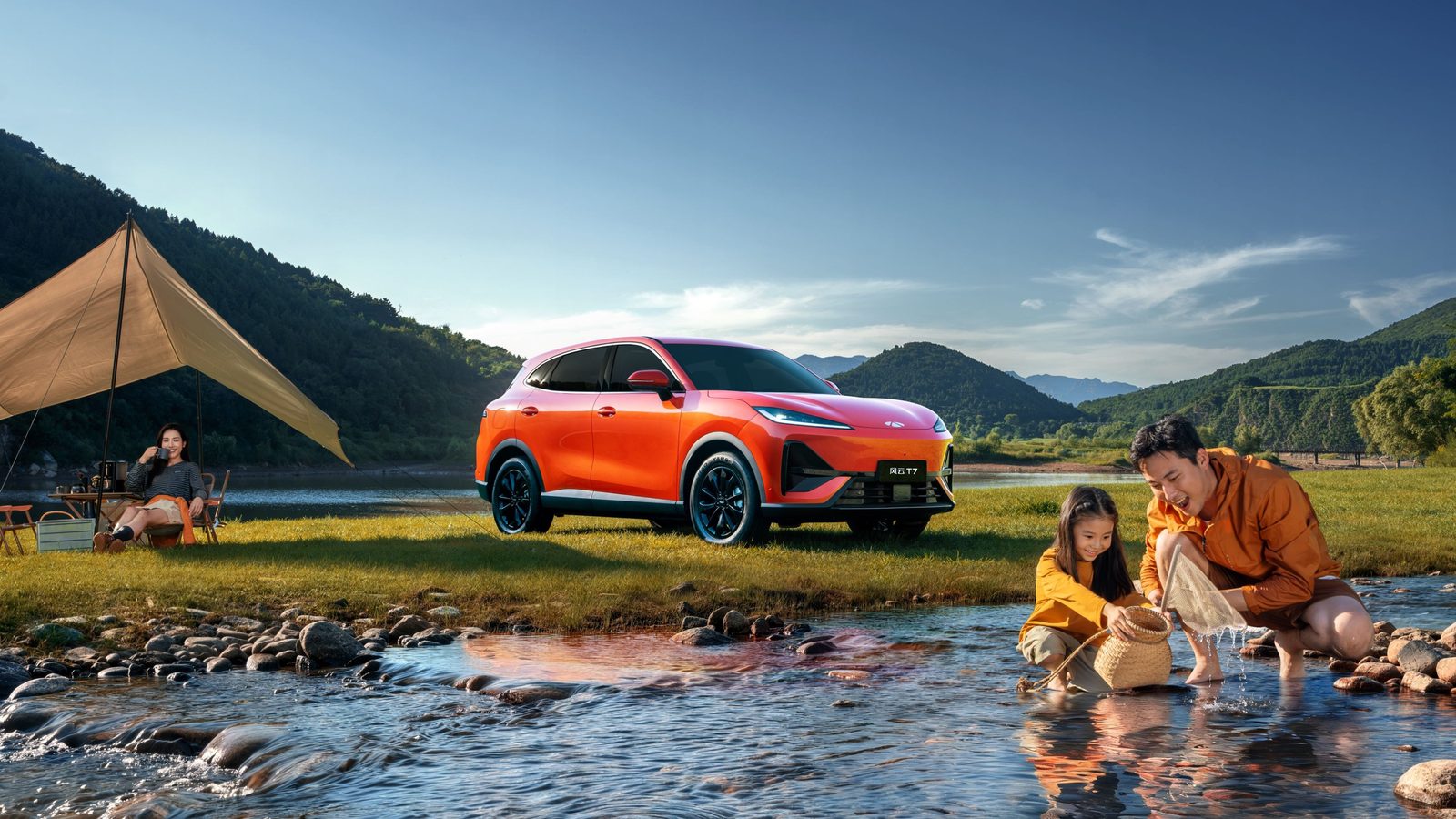 Chery Group Fulwin T7 2026 - exterior, front 3q camping, China market
