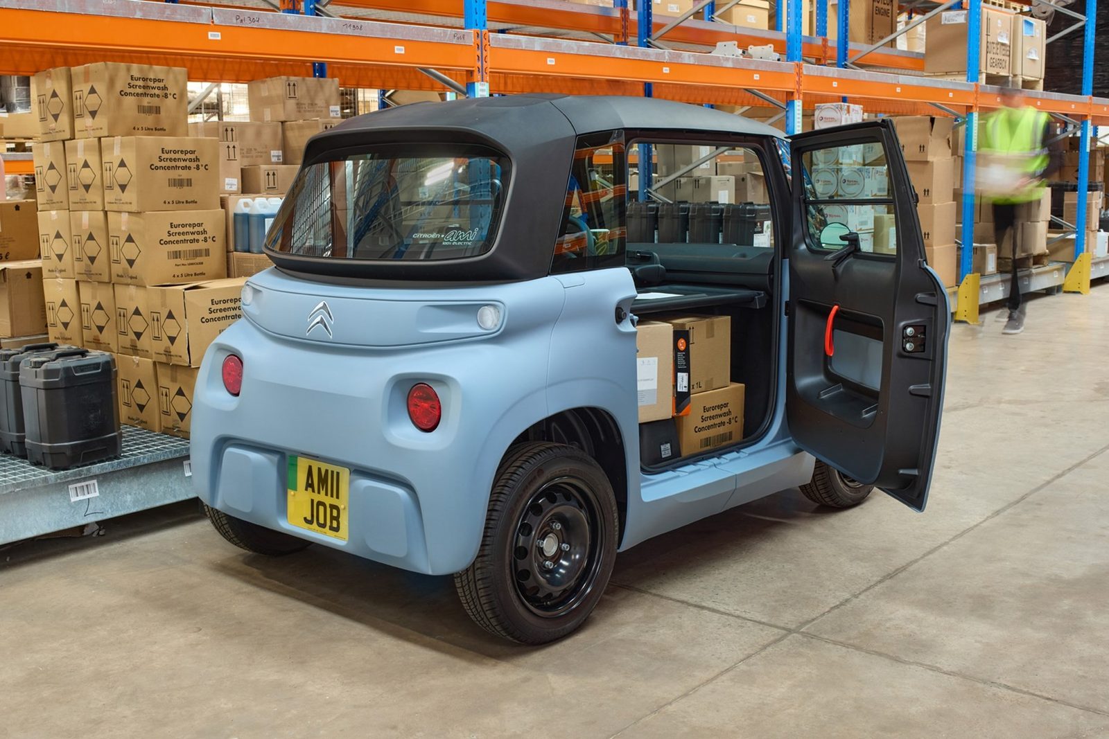 Citroen Ami 2020 — экстерьер, open side context, рынок Europe microcar reference