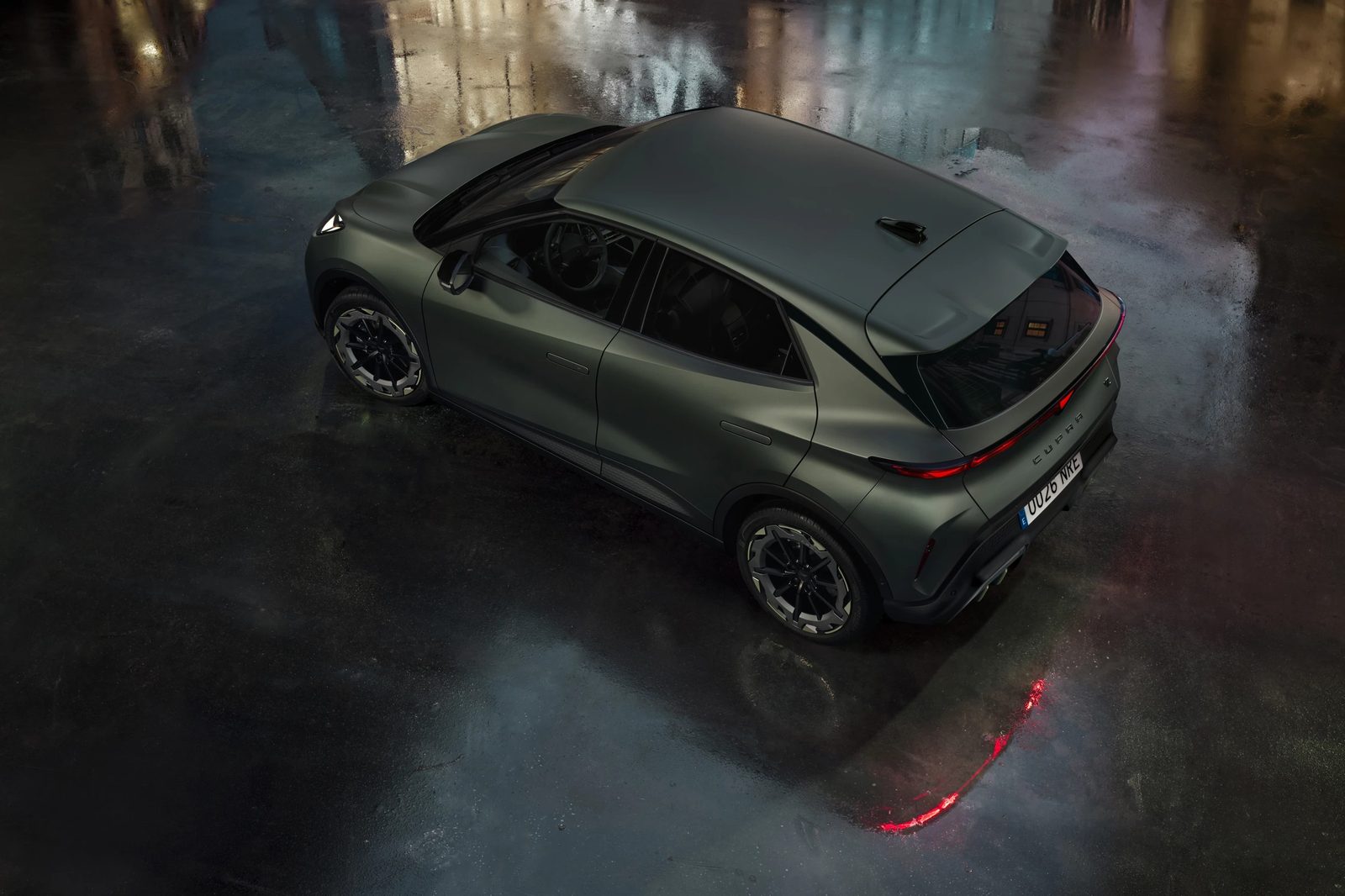 Cupra Raval 2026 - exterior, rear top 3q, eu_reference market