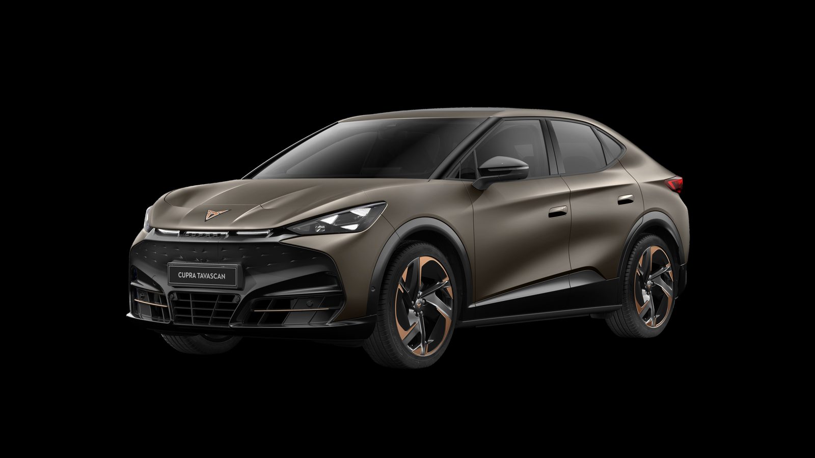 Cupra Tavascan 2024 — главное фото модели, экстерьер, вид спереди 3/4, рынок eu_reference