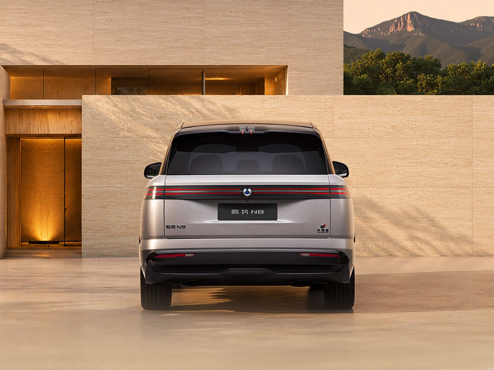 Denza N8 EV - exterior, rear view, china_reference market