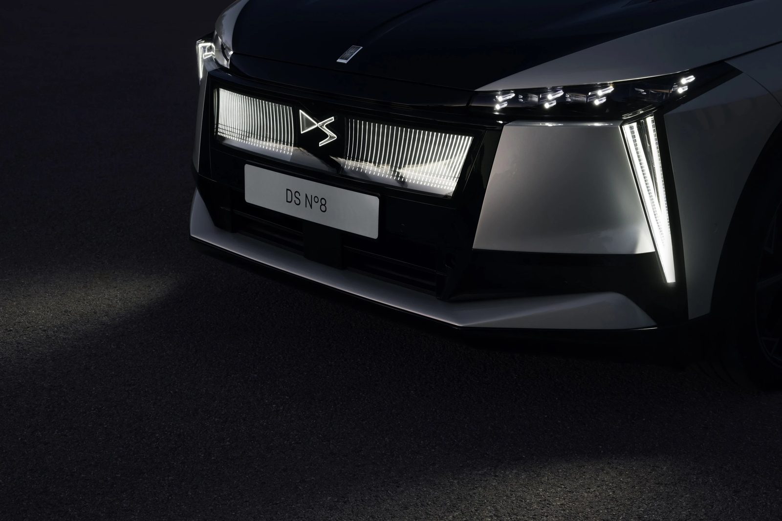 DS Automobiles DS N°8 2025 - exterior, headlight detail, Europe / EV Query only market