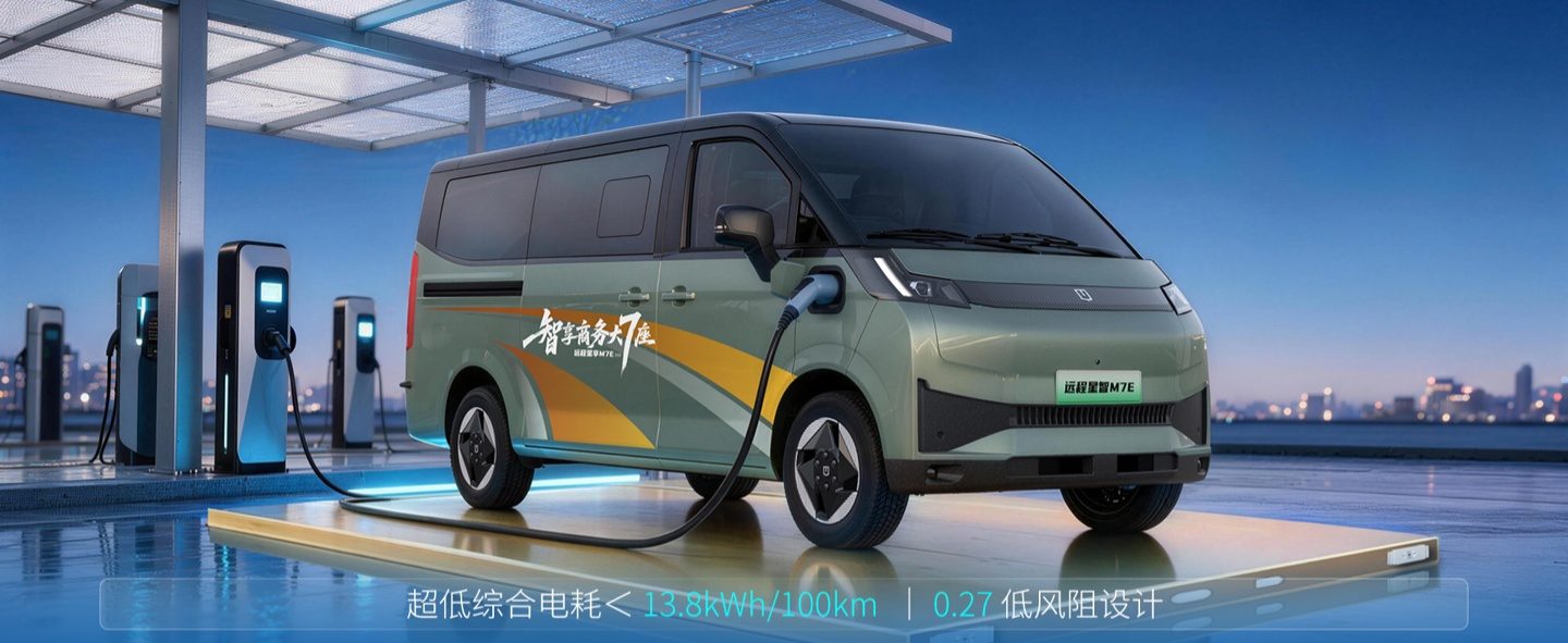 Farizon Xingxiang M7E 2026 - exterior, front 3q charging render