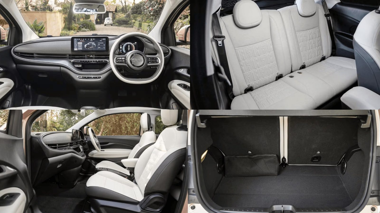 Fiat 500e 2020 — интерьер, второй ряд сидений, рынок internal_mvp