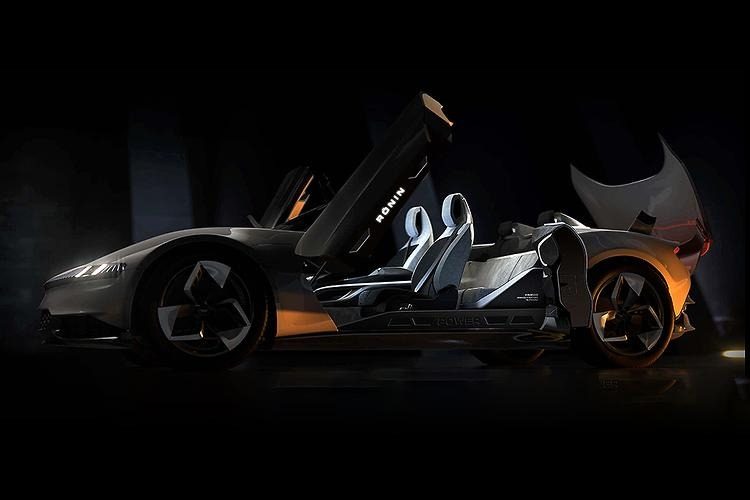 Fisker Ronin 2025 - exterior, doors open side concept, US/global cancelled concept reference market