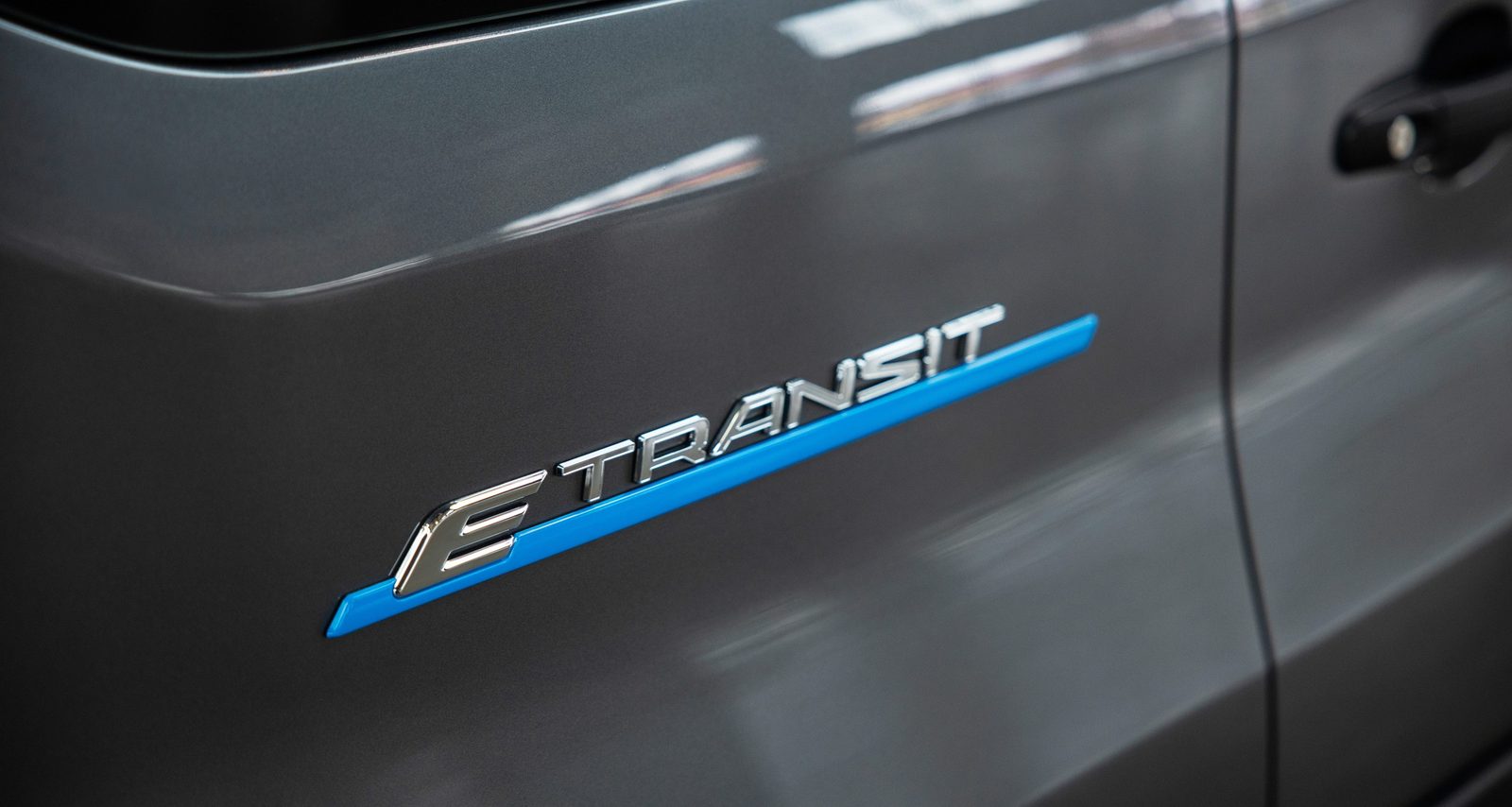 Ford E-Transit 2022 - exterior, side badge, United States / EV Query only market