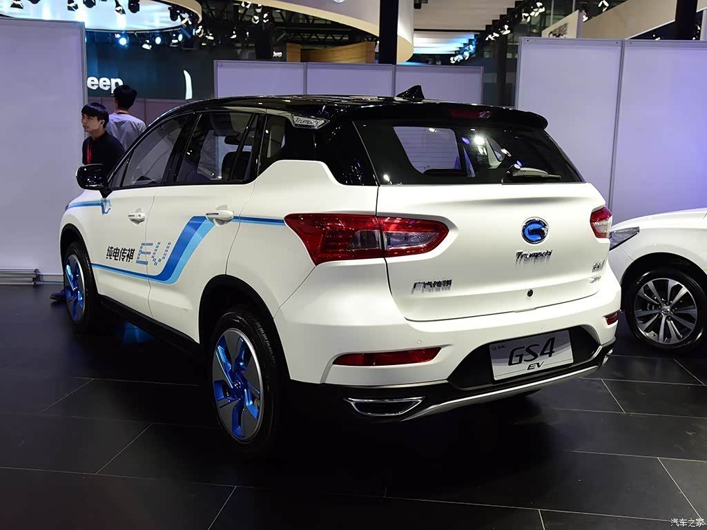 GAC Trumpchi GS4 EV 2016 - exterior, rear three-quarter view, China archive exact-specification reference market