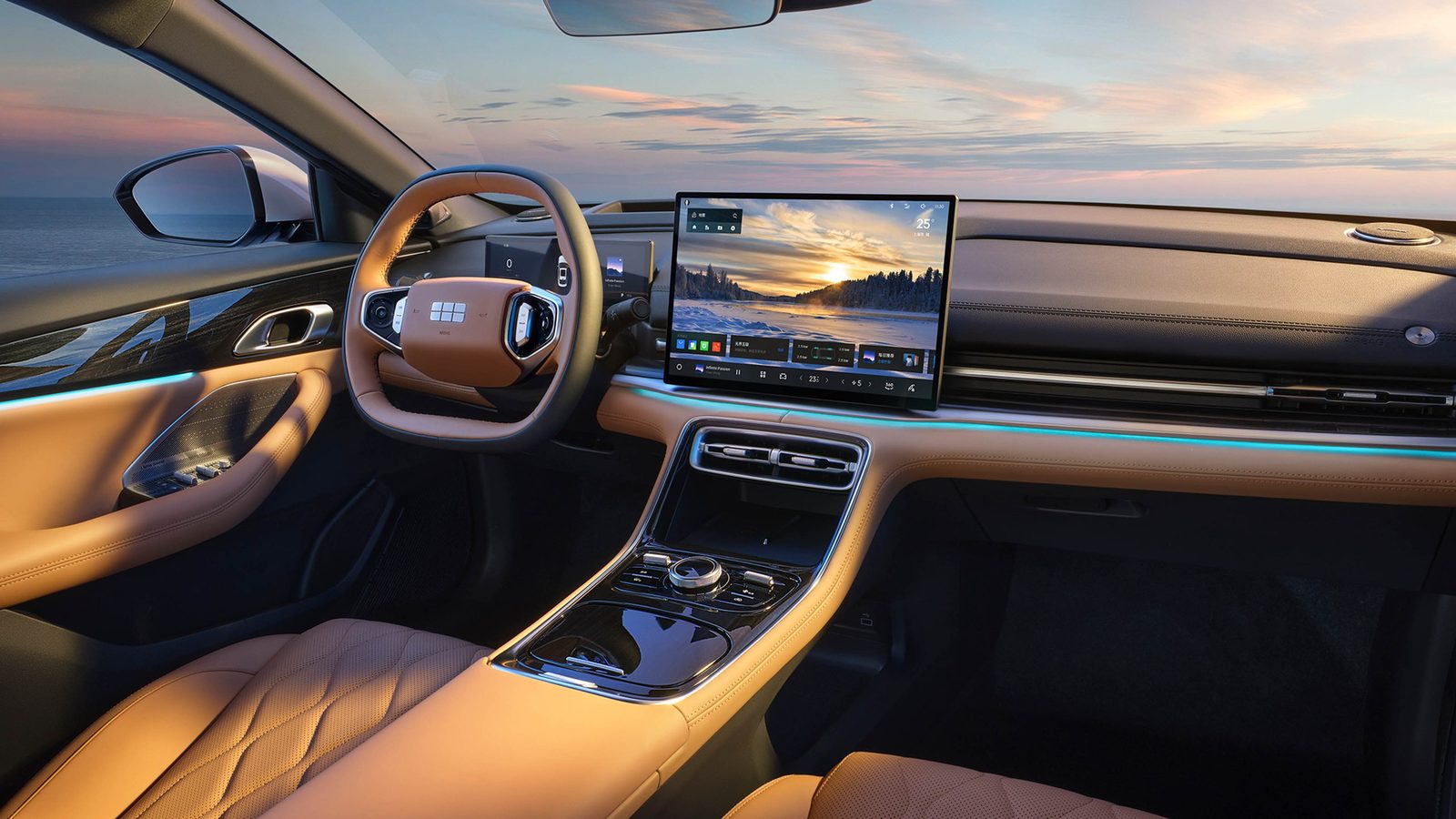 Geely Galaxy A7 EM-i 2026 — главное фото модели, интерьер, передняя панель, рынок internal_mvp