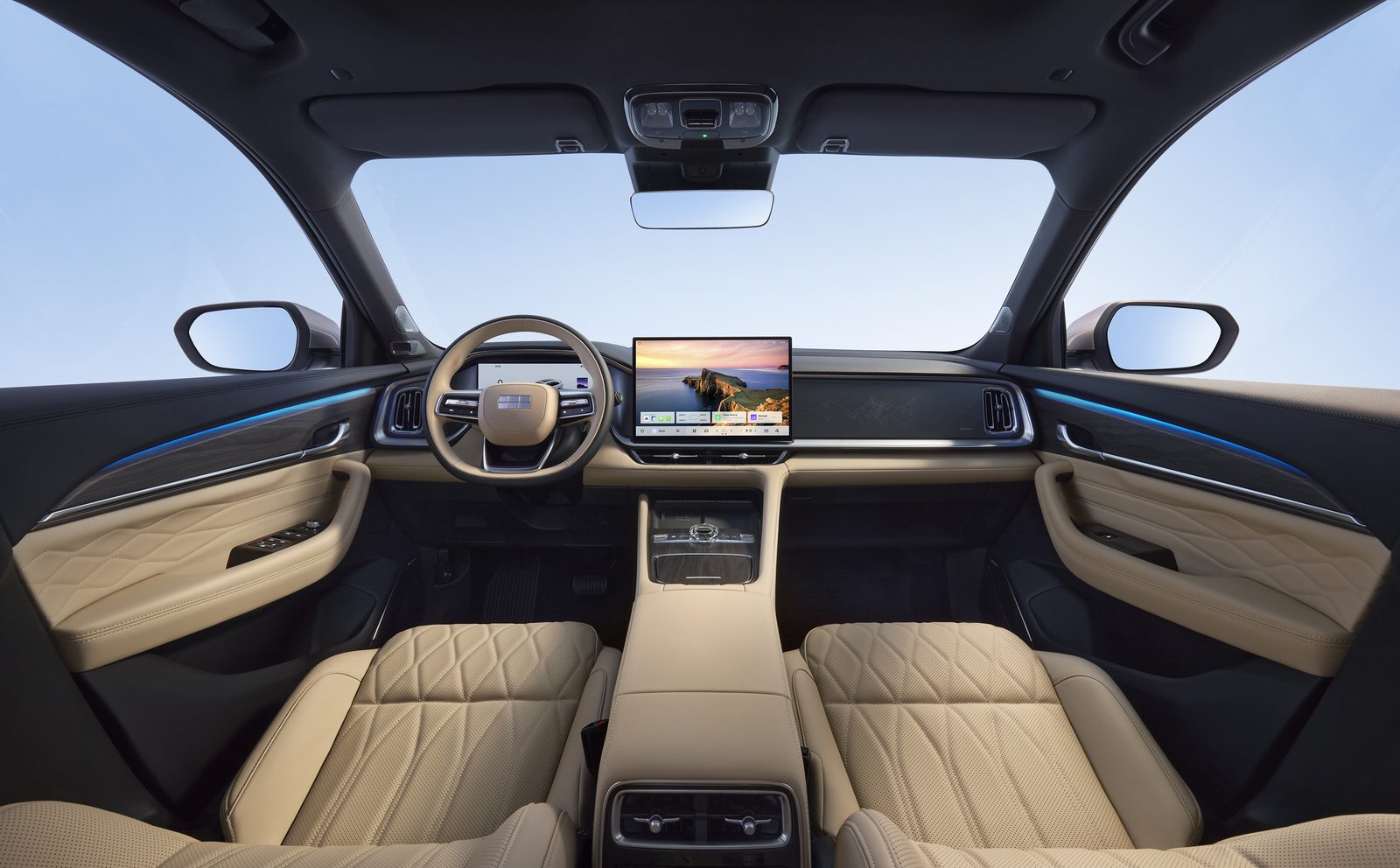 Geely Monjaro EM-i Europe 2027 - main model photo, interior, dashboard