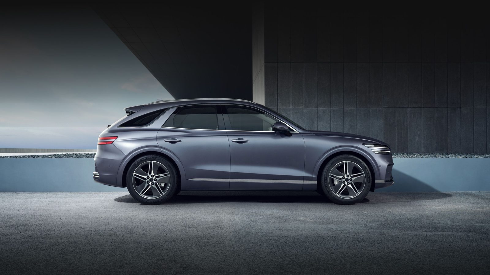 Genesis Electrified GV70 2026 - exterior, side view, Global reference market