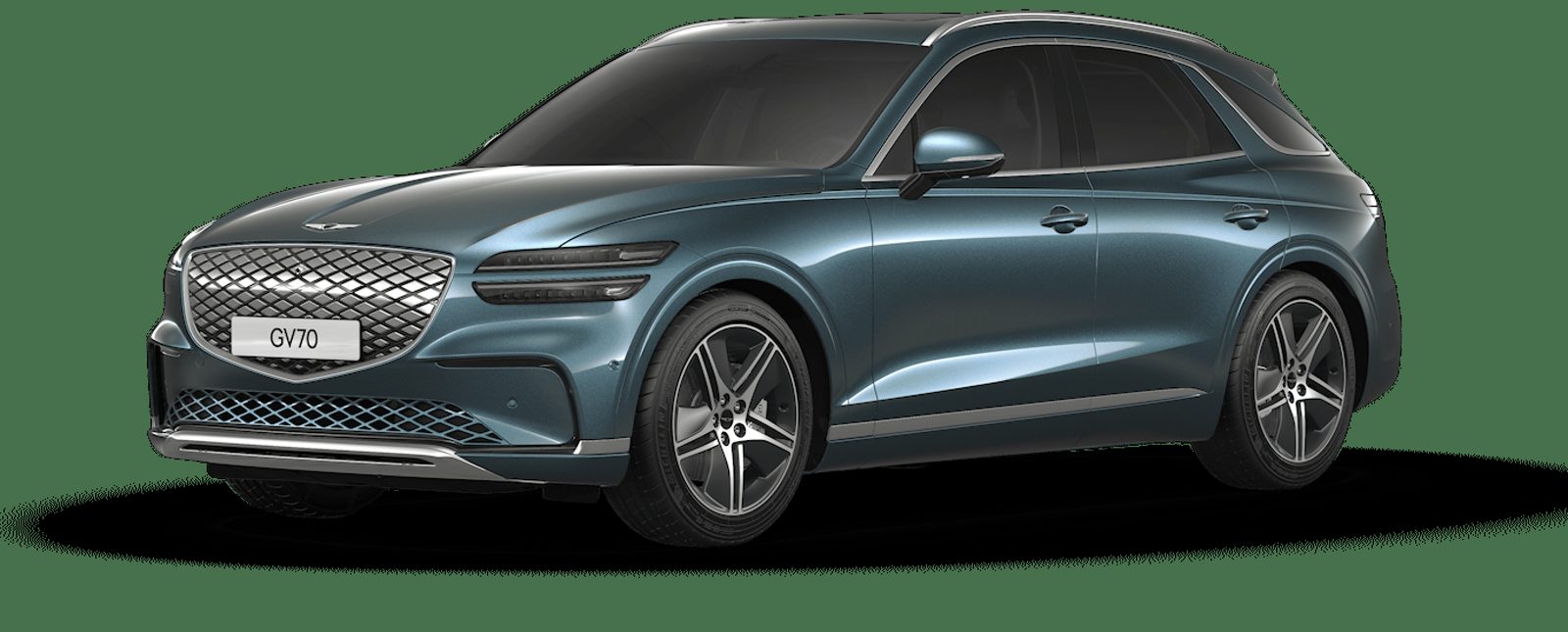 Genesis Electrified GV70 2026 - exterior, color tromso green, Global reference market