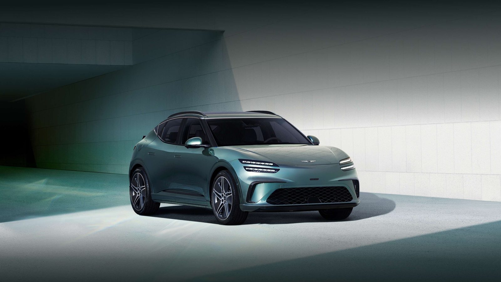 Genesis GV60 2026 - exterior, front three-quarter view, Global reference market