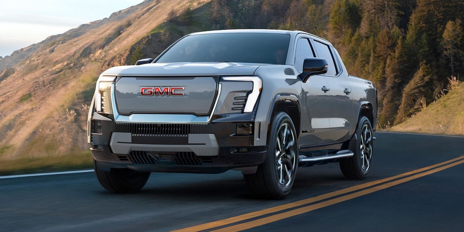 GMC Sierra EV 2024 — экстерьер, side 3q, рынок us_reference