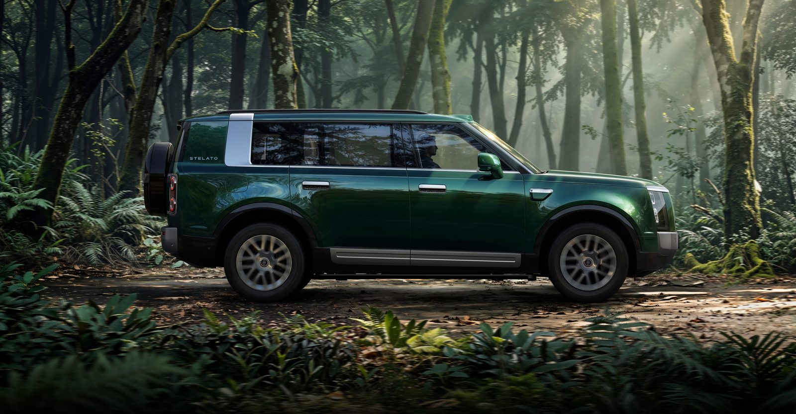 HIMA Stelato G9 EREV 2026 - exterior, side profile forest, China market